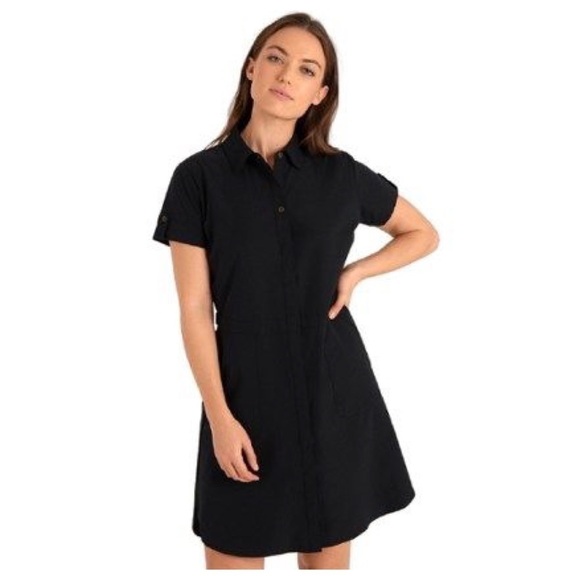 SHERPA ADVENTURE GEAR Sajilo Shirt Dress, Black, Size Small, NWT! - Picture 1 of 15